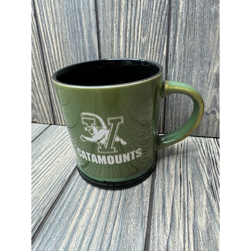University Of Vermont Catamounts Green Ceramic Coffee Mug 16 Oz